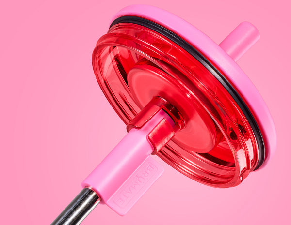 Neon Pink Era Straw Lid featuring ColdKey Technology