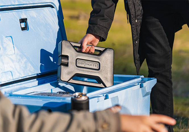 Person with a BrüTank bundles