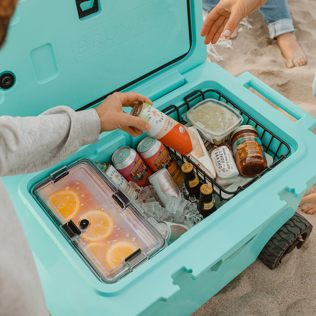 cooler in the sand