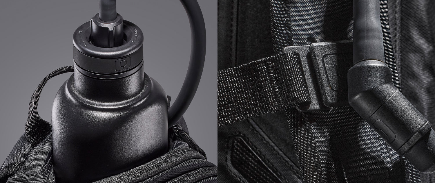 Close up shot of Hydration Pack Bag and Reservoir