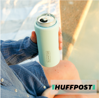 A person holding a Hopsulator Slim in Blue Agave